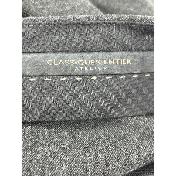 Atelier Classiques Entier Womens Charcoal Gray Dress Pants Size 8 Wool Blend - Picture 6 of 11